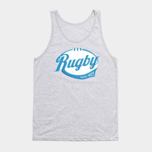 Cool rugby logo type distressed Tank Top